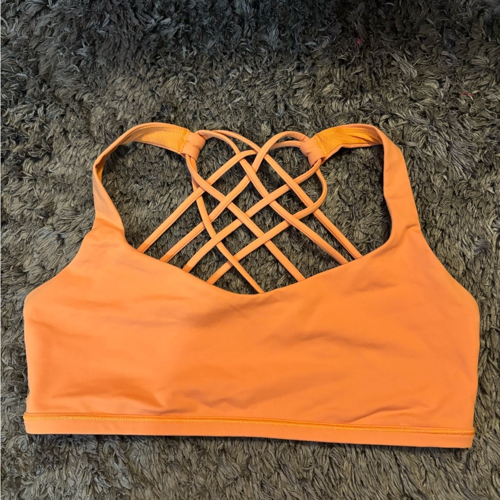 lululemon coral sports bra